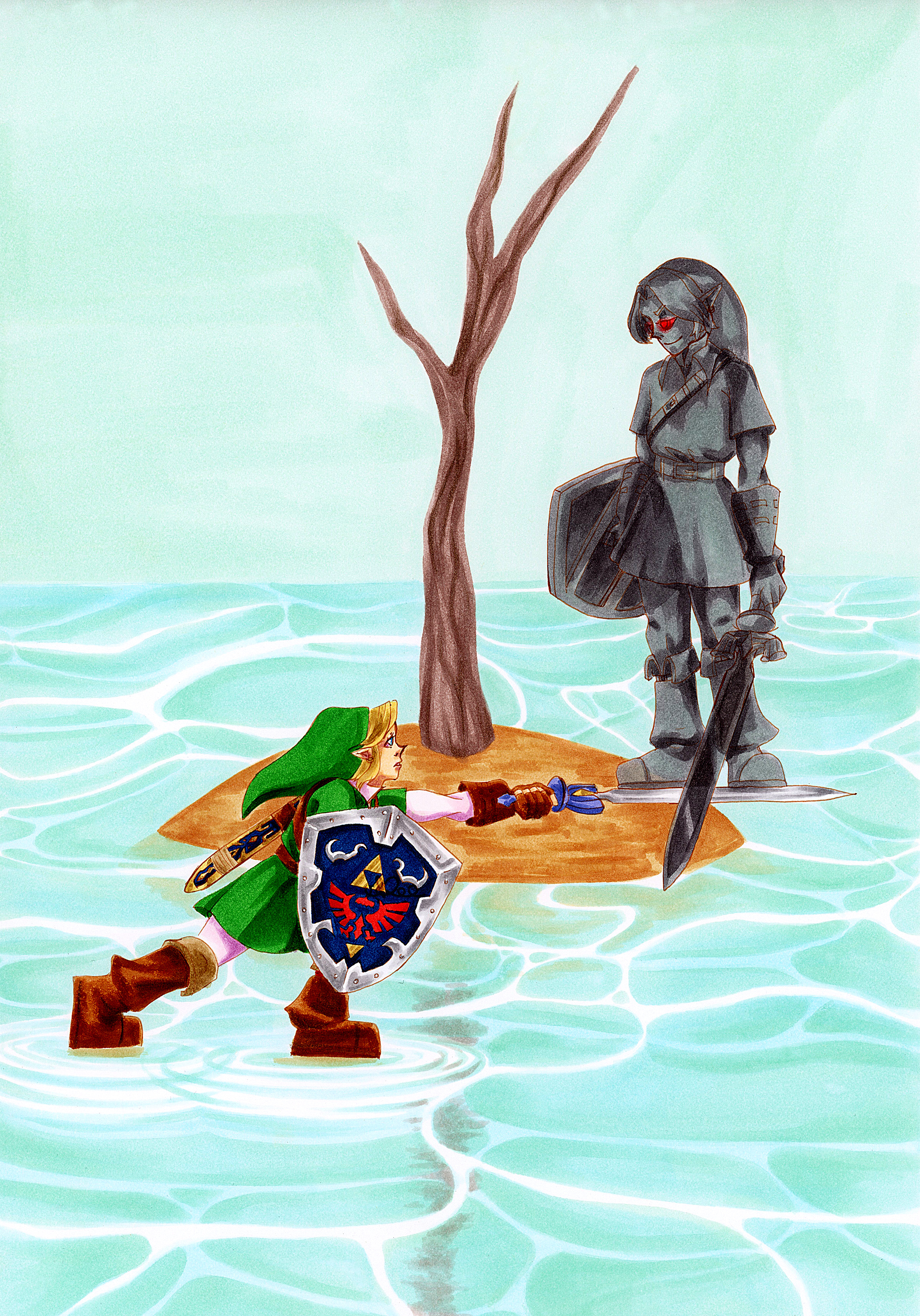 Legend of Zelda Fanart - Zelda 30th Anniversary Zelda can't