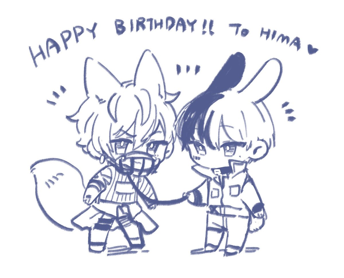 GyakuNature's tweet photo. @himamabalala 
hima哥哥生日快乐！！🧡💙 https://t.co/738TTO2lbm