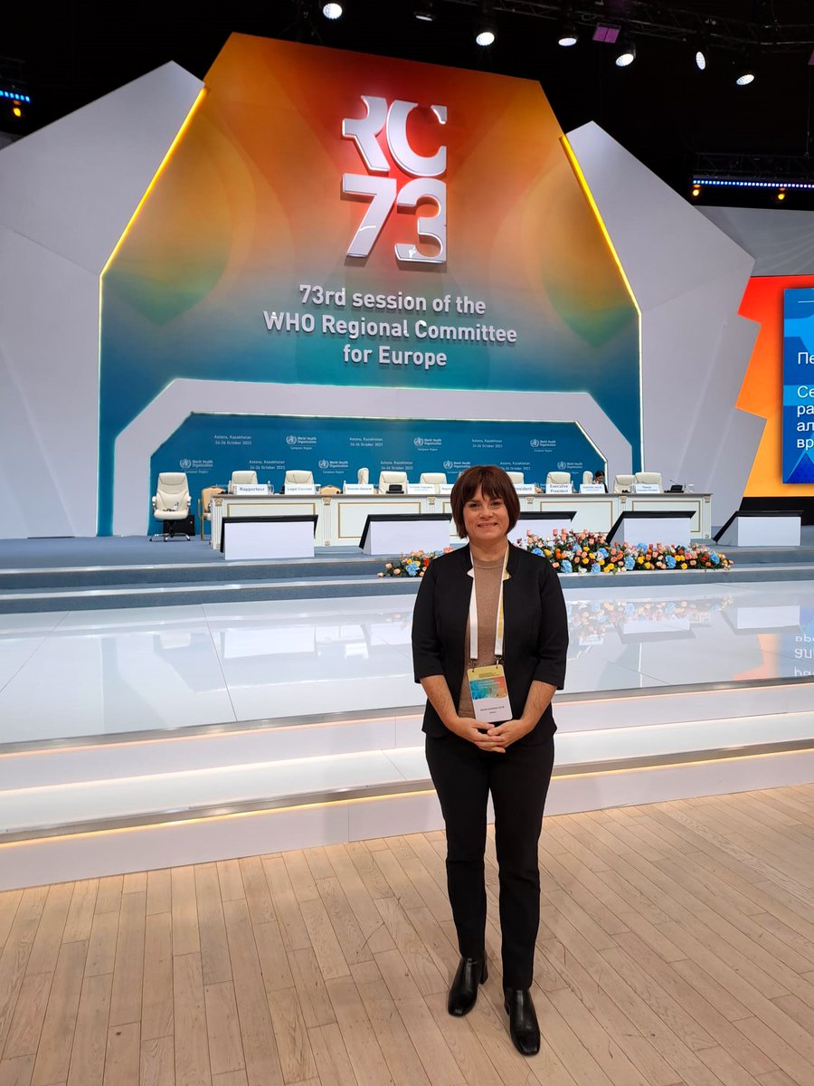 Zalika Klemenc Ketis takes part as the representative of <a href="/WoncaEurope/">WONCA Europe</a> and <a href="/WoncaWorld/">WONCA</a> at the 73 session <a href="/WHO_Europe/">WHO/Europe</a> , in Astana, Kazakhstan 🇰🇿, 24-26 October 2023,  #RC73Astana 
<a href="/ShVinker/">Prof. Shlomo Vinker</a> 
 <a href="/uemo_europe/">UEMO</a> 
<a href="/EGPRN/">EGPRN</a>
<a href="/EQuiP_Quality/">EQuiP</a>
<a href="/eyfdm/">European Young Family Doctors'Movement</a> 
<a href="/EUROPREV_WONCA/">EUROPREV</a>
