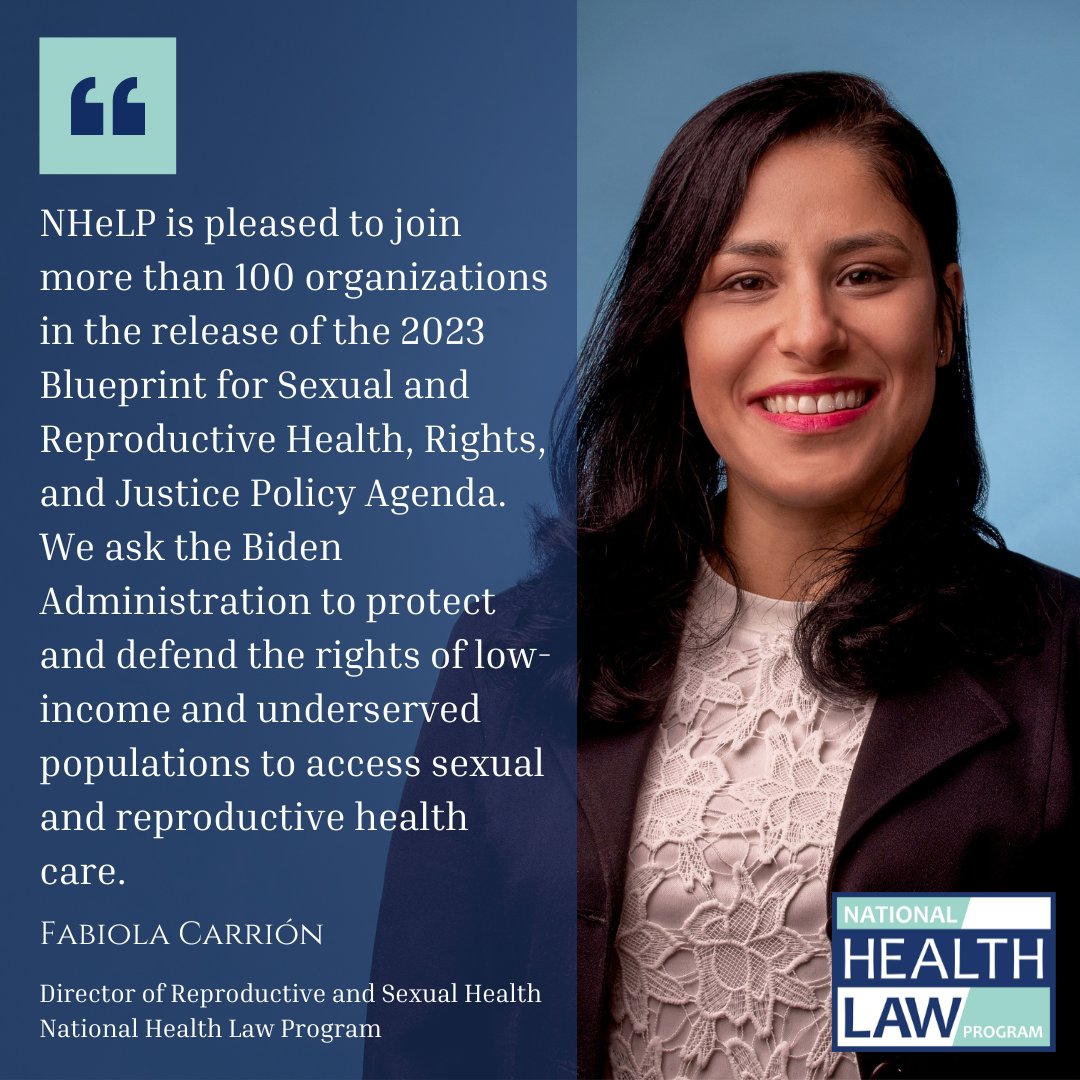 NHeLP_org's tweet photo. It's time to take bold action to protect the rights of low-income and underserved populations to access sexual and reproductive healthcare.
We're pleased to join 100+ organizations in the release of the 2023 #ReproBlueprint
https://t.co/Ic7OSM94IM @FabCarrion https://t.co/kObN25CTo0