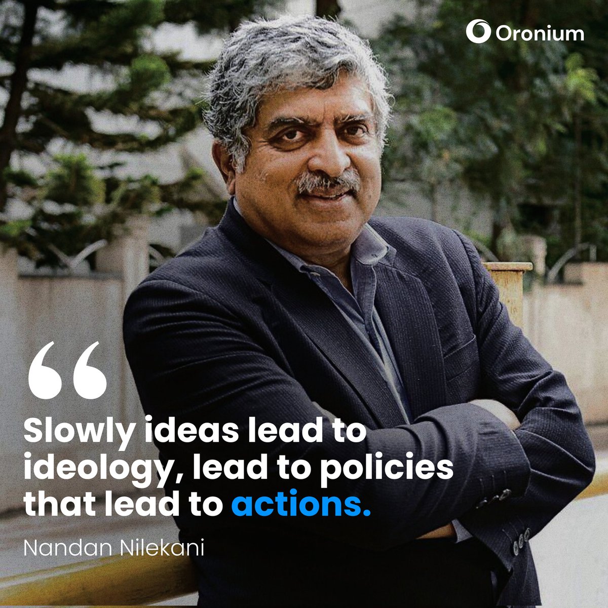 Turn your ideas into actions with Oronium.

🙌 Celebrating the visionary Nandan Nilekani, co-founder of Infosys and architect of India's Aadhaar system, for his pioneering contributions to technology and governance! 🚀 #NandanNilekani #TechInnovator #AadhaarRevolution #UPI