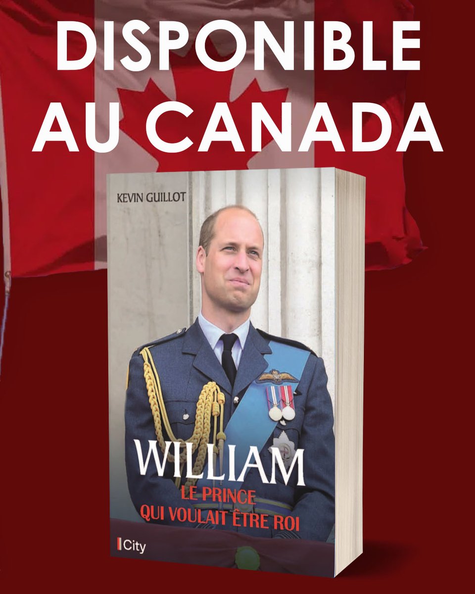 🇨🇦 DISPONIBLE AU CANADA 📚

"William, le prince qui voulait être de roi" de Kévin Guillot aux City Editions est désormais disponible au Canada.

Commandez-le vite 👇
amazon.fr/William-prince…
