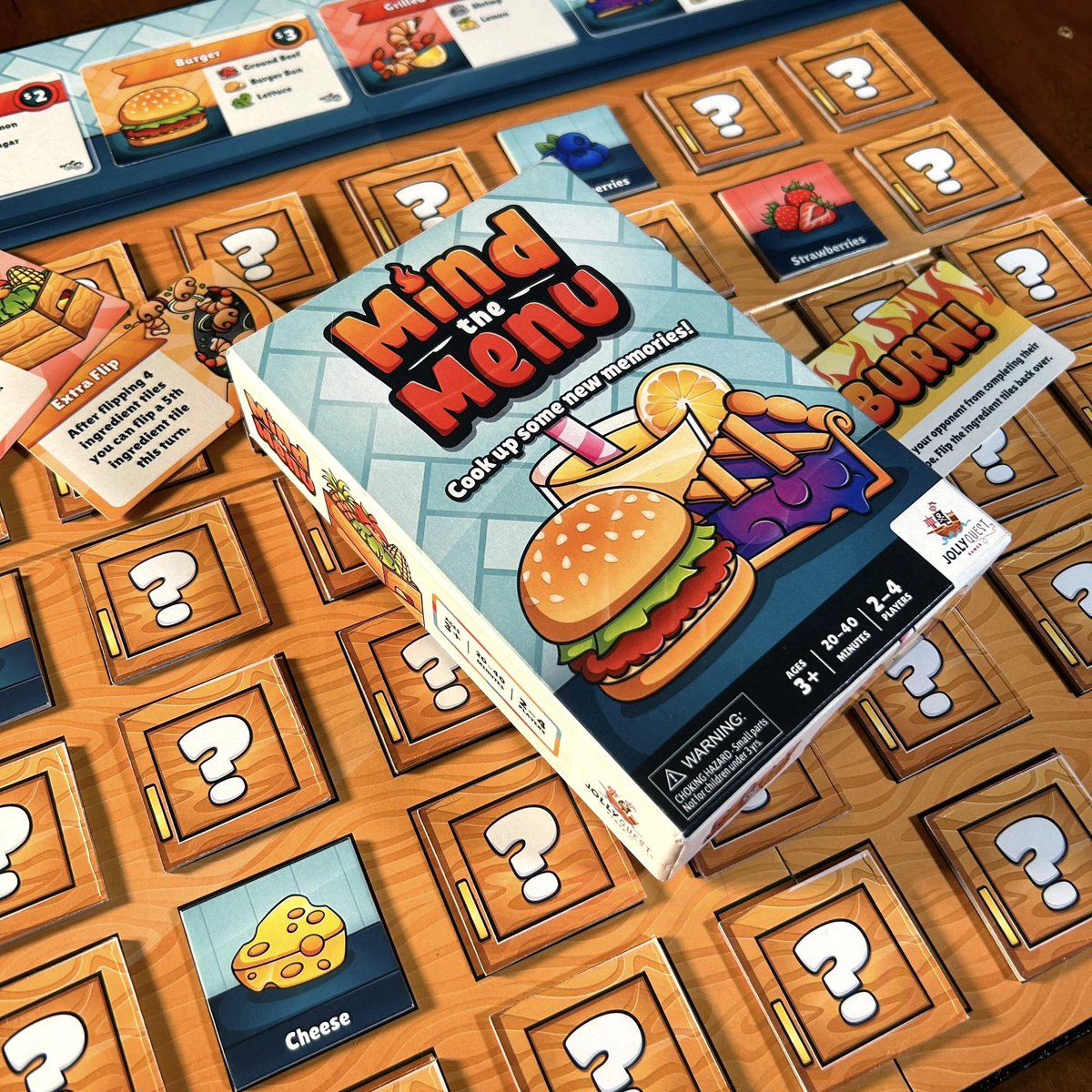 JollyQuestGames's tweet photo. What’s in your pantry? Ours is filled with tasty ingredients! 🫐🍓🍌

Check out Mind the Menu on Kickstarter: https://t.co/4IIAebo3cZ

#mindthemenu #boardgame #familyfriendly #foodgames #kickstartercampaign https://t.co/dbqcnAeKtB