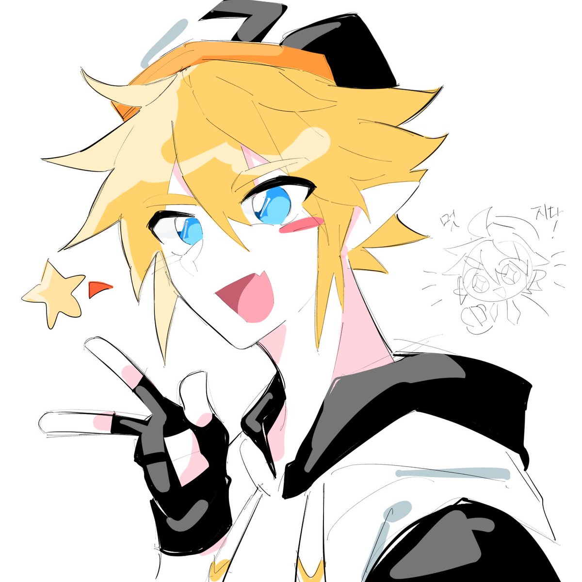 오랜만에 왔으니 아들도 좀 그려주고해야어쩌구