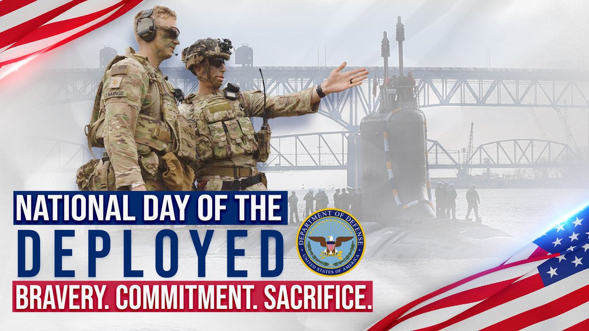 Today is a day to honor all service members who are deployed or have been deployed in service to this country.  

We recognize the sacrifices they make and their families make during deployments. We thank you for your strength and bravery, always!