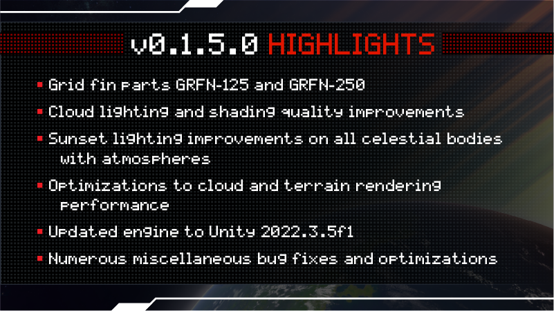 🎺 Update v0.1.5.0 is here Kerbonauts! 🎺

kerb.al/v0150