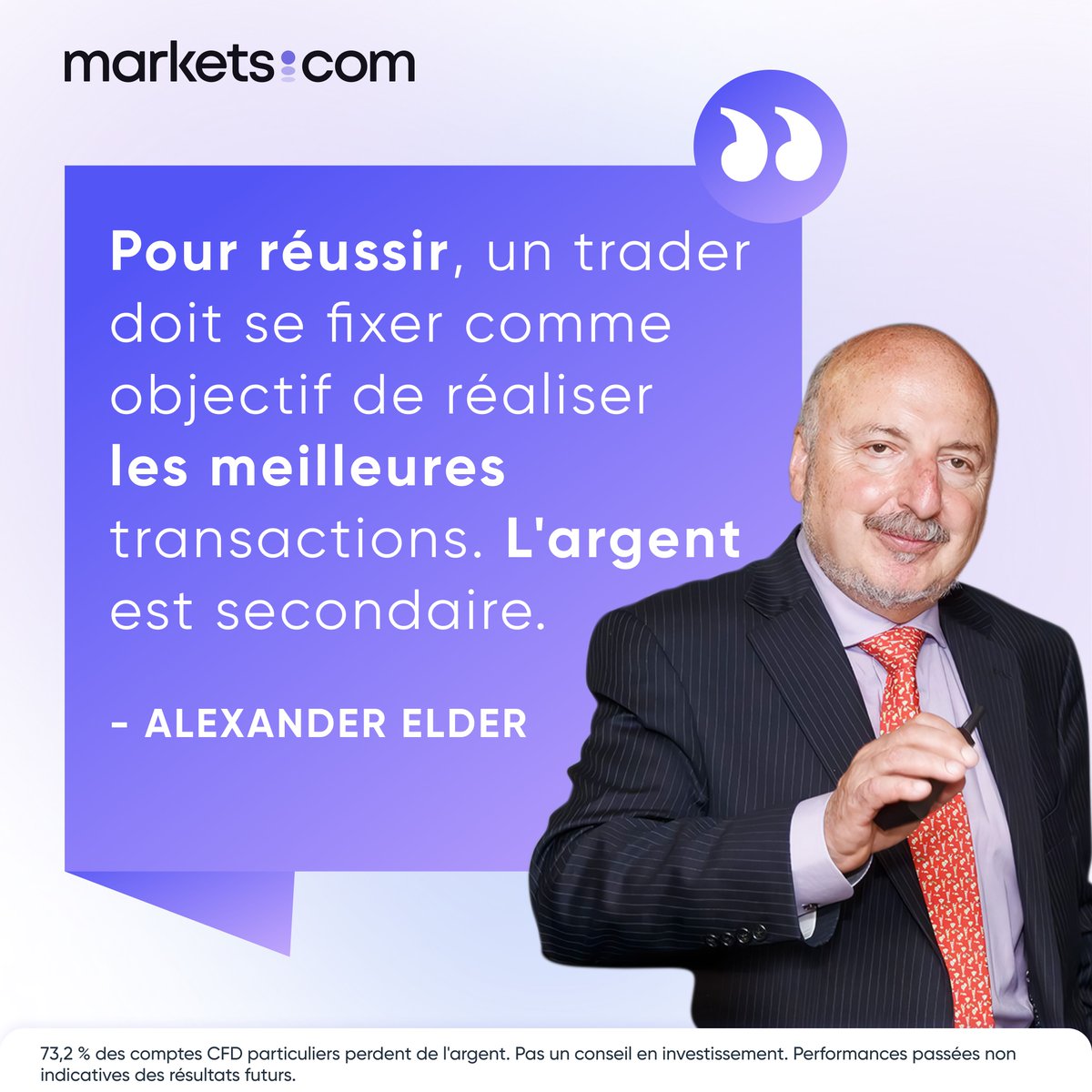 Dans le monde du trading, le succès ne se mesure pas uniquement aux gains monétaires.

Dès aujourd'hui, téléchargez notre application pour vous lancer sur la voie de la réussite financière ! 🚀
app.markets.com/App-Tw-FR

#AlexanderElder #parcoursdetrading #connaissances #marketscom