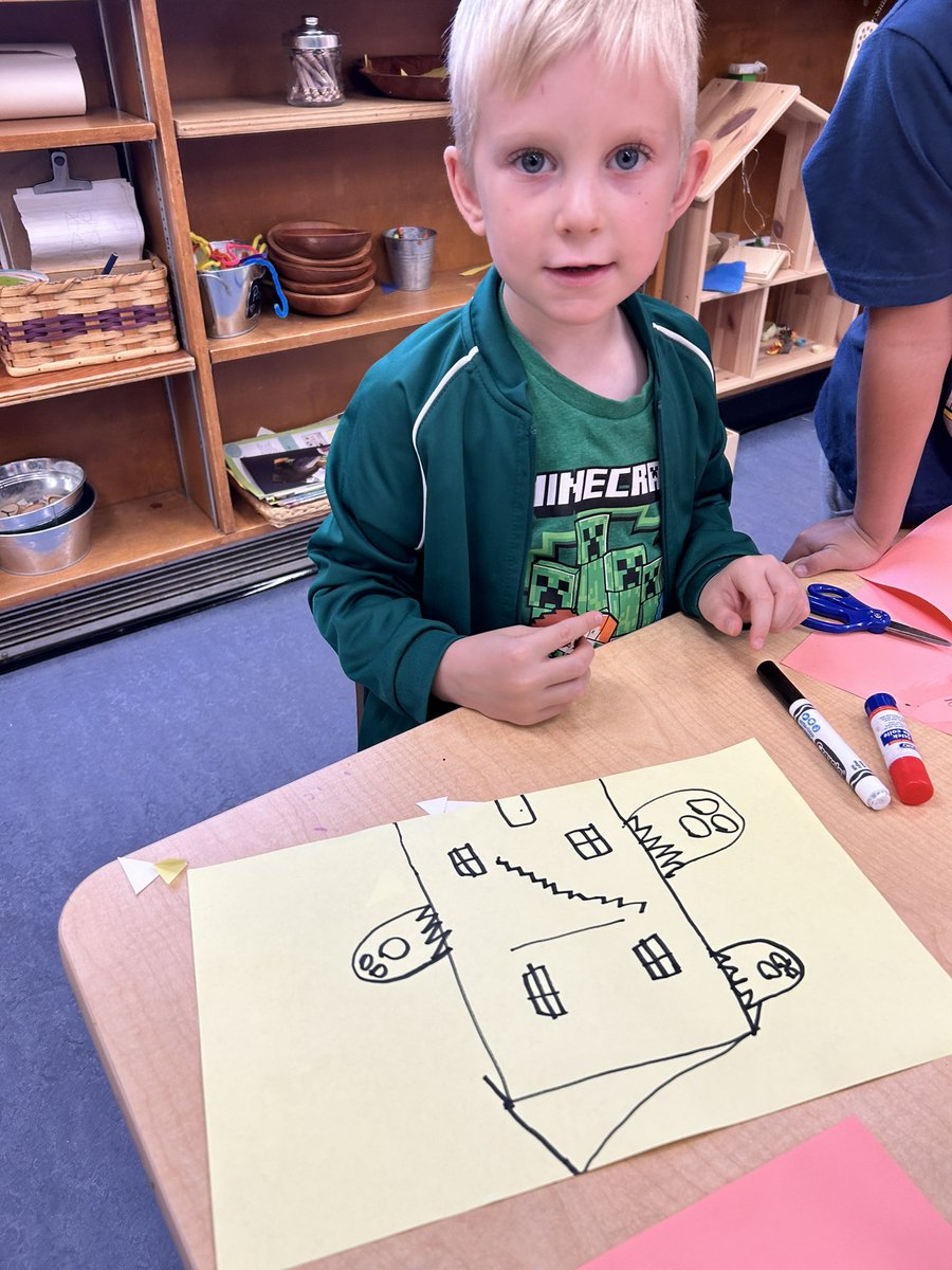 MissNantais's tweet photo. Lots of spooky learning happening today in Mrs. Fraser’s JK/SK class at St. Christopher’s! Part 1 👻🎃@Miss_Fraser3 https://t.co/mlWW69J1Tp