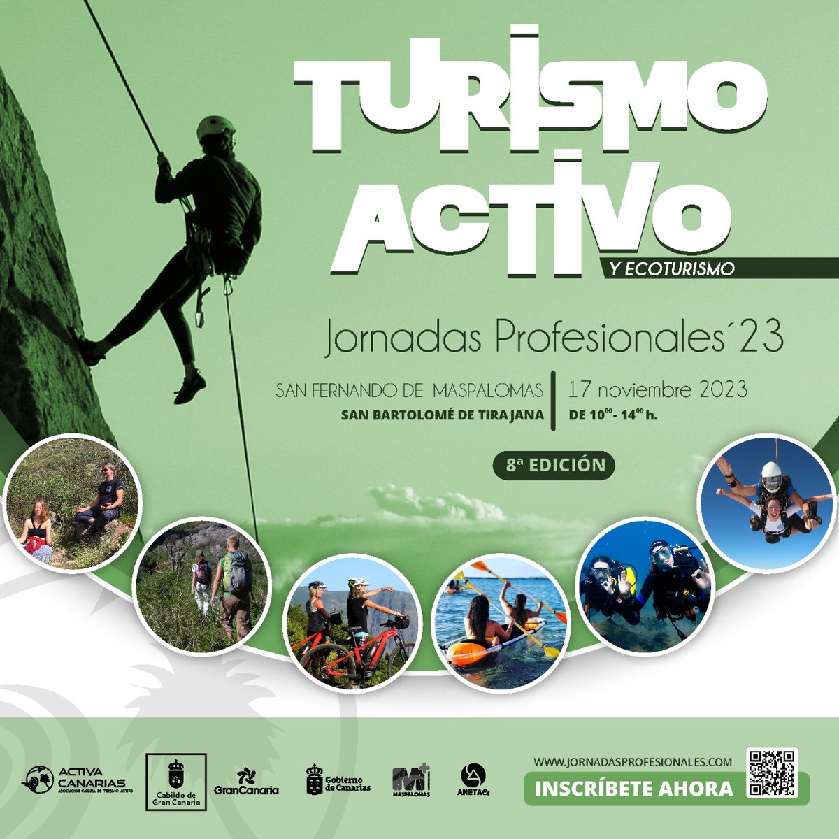 canarias_activa's tweet photo. #VIIIJornadasCanarias | Reserva la fecha del 17 de noviembre, día que la Asociación Empresarial de #TurismoActivo y #Ecoturismo de Canarias, #ActivaCanarias, organiza sus octavas jornadas profesionales https://t.co/yubTCYqj1s