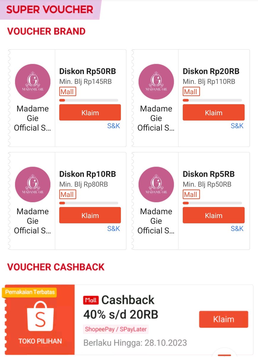 RacunBelanja's tweet photo. Madame Gie Super Brand Day
Klaim voucher diskon &amp; cashback:
https://t.co/3ezD5TZfPb https://t.co/d43Wah6ou6