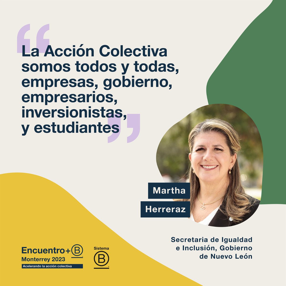 En el Encuentro+B Monterrey 2023 hay más de 800 personas de toda América Latina, personas que trabajan y colaboran desde sus diferentes áreas por una mejor sociedad y un mejor planeta. #EncuentroB #AcciónColectiva