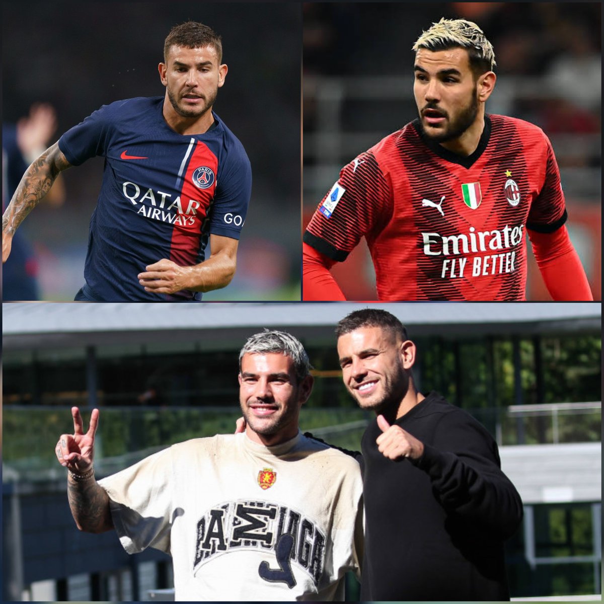 SportyBet's tweet photo. All eyes on the Hernandez brothers as PSG take on AC Milan in the Champions League tonight 👀⚔️

Who will emerge victorious? 👇
#PSGMilan #ChampionsLeague #wednesdaythought https://t.co/fMBLkWeQ8B
