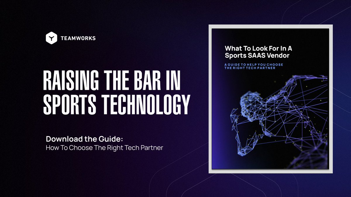 Teamworks's tweet photo. Going through the process of selecting a sports SAAS vendor? Make sure you read this first👇
Here are some key takeaways from leaders in the industry to consider when choosing your next tech partner: https://t.co/JWbcvaJT66
#OperatingSystemforSports™ https://t.co/w7CHt7RAaA