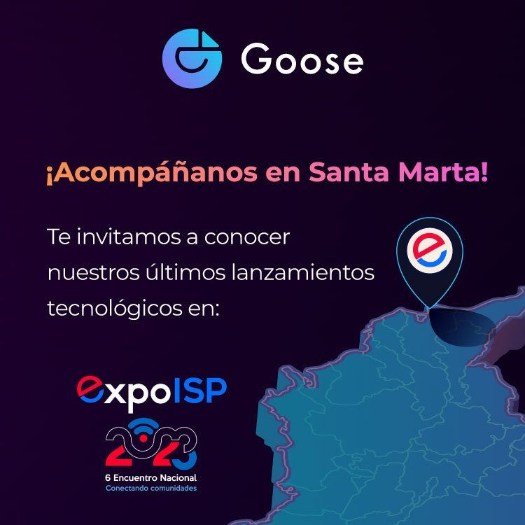 Goose presente en ExpoISP, Stand 15.
¡Los esperamos!

<a href="/expoispcolombia/">expoisp</a>