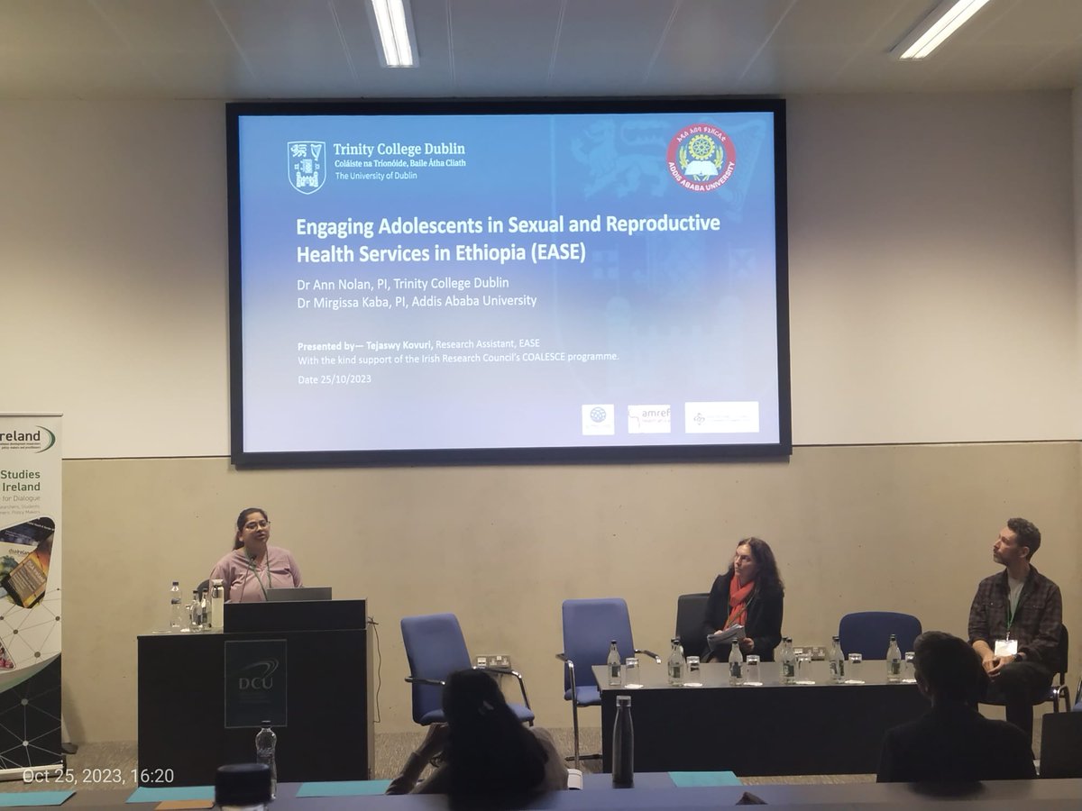 TejaswySwathi's tweet photo. Thank you @IrelandDSA and @AnnNolanTCGH for the opportunity to present about #EASEstudy at @DCU ✨
@SWSP_TCD @MirgissaK @IrlEmbEthiopia @AddisAbabaUnive @tcddublin https://t.co/v3Kig42o0M