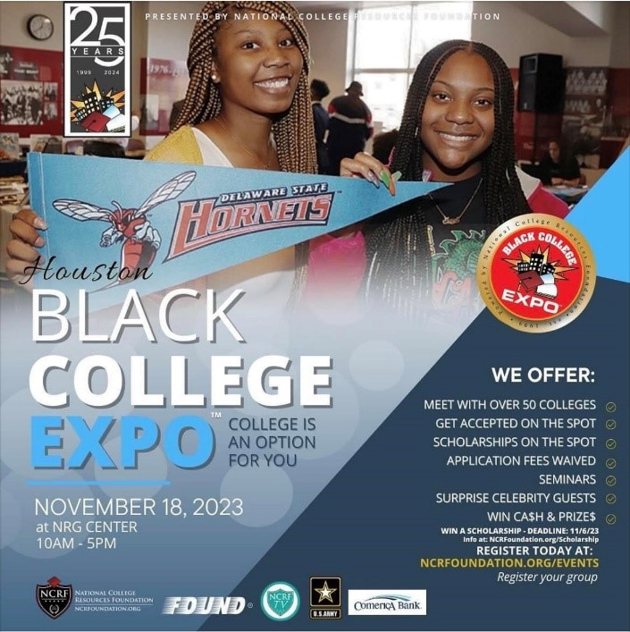 Learn more about the college opportunities available for you at the Black College Expo! eisenhower9.aldineisd.org/2023/10/25/14t…