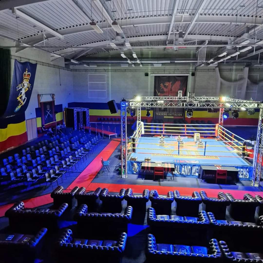 All ready to go tonight at Lyneham for the <a href="/Official_REME/">REME</a> v <a href="/RSignalsBoxing/">RSigsBoxing</a> Good Luck to all involved.

<a href="/ArmySportASCB/">Army Sport</a>