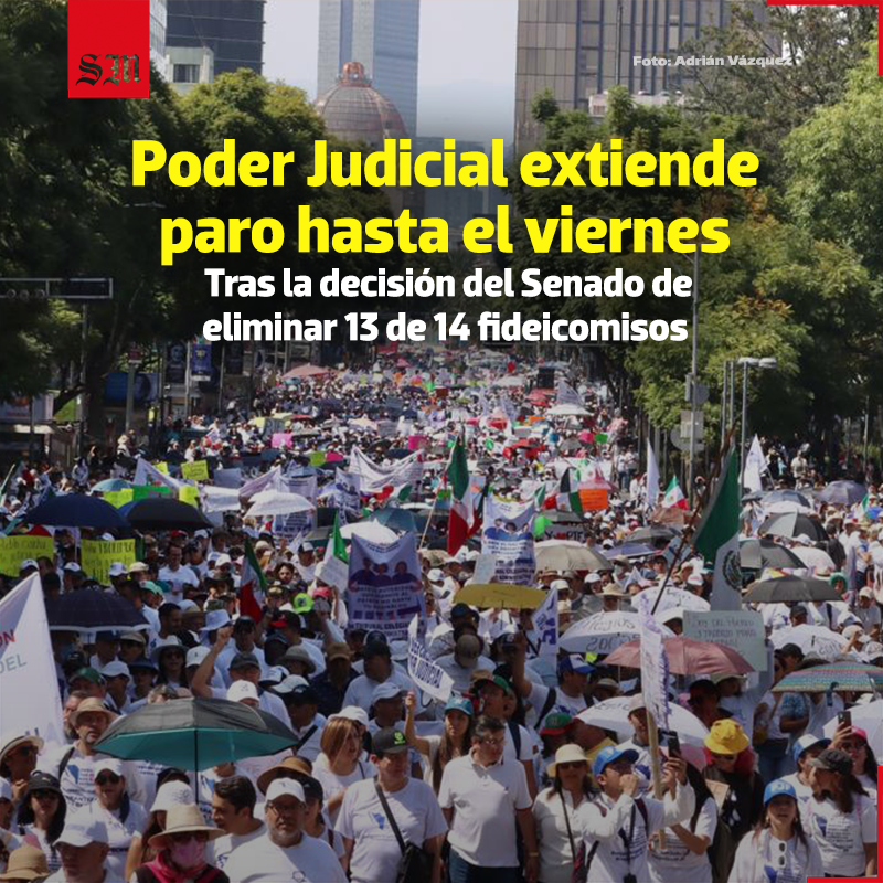 elsolde_mexico's tweet photo. 🔴🤔 El #STPJF mantendrá el paro de labores en los Tribunales y Juzgados de todo el país por lo menos hasta el viernes.
https://t.co/pWoxqQawRs
📷 Adrián Vázquez https://t.co/uPg2wHKGZe