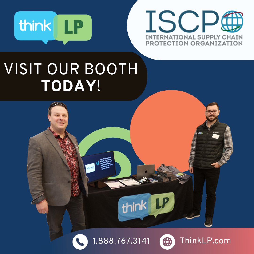 ThinkLP's tweet image. Join us at the International Supply Chain Protection Organization ISCPO conference in Hamilton, Ontario! Discover the latest in supply chain protection solutions, and swing by our booth!

#ThinkLP #CaseManagement #Audit #Analytics