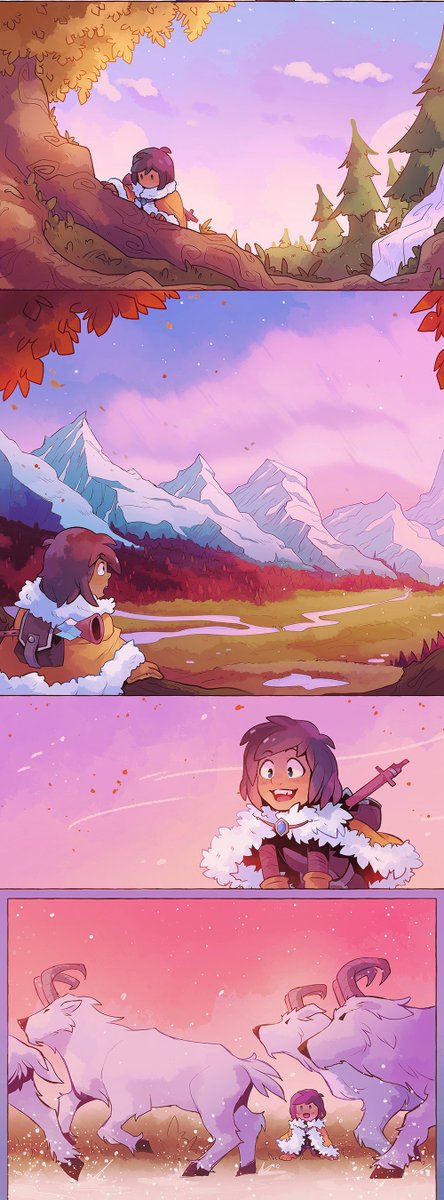 The dreamlike colors by @bearsarered are the icing on the cake—the script called for a "daytime Aurora Borealis" and she delivered tenfold. (3/5)