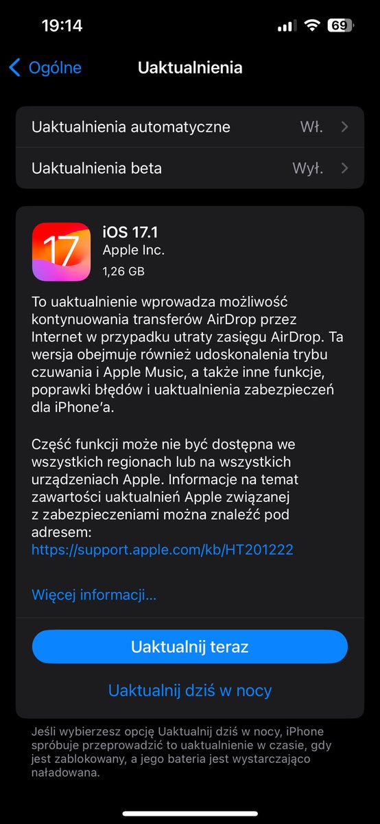 tom3cki's tweet photo. @dominiklada U mnie już jest… #ios17 https://t.co/liu0OXWK37
