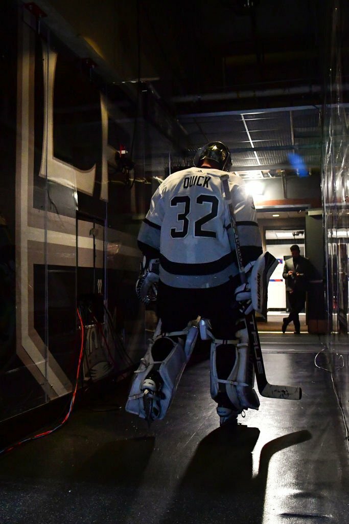 MoonMiner_'s tweet photo. Jonathan Quick’s first and last photo at Staples Center (2007-2023) https://t.co/yRVuUSsLdl