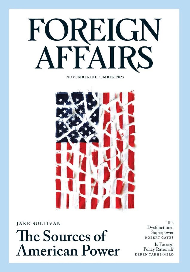 DartmouthDickey's tweet photo. The Nov/Dec issue of @ForeignAffairs reads like a who's who of our amazing #intsec faculty: @Prof_Lind, Daryl Press, Steve Brooks, @WCWohlforth -- and former postdocs & fellows: @Le_Shif & @JakeSullivan46. Take a look. https://t.co/pRMBdwsnkD #dart_igs #dartmouth https://t.co/sKMbAw7B8U