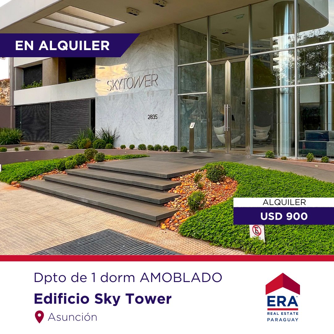 mathiasguigou's tweet photo. EN ALQUILER Departamento de 1 Dormitorio en el Edificio SkyTower - FULL AMOBLADO

📍 Av. Sta. Teresa 2835, Asuncion-PY 

❇️ ALQUILER: USD 900 IVA y expensas incluidas

❇️ INVERSIÓN: Full amoblado y equipado: USD 175.000

Contáctame al 0981-515982 https://t.co/OFqln3OYDS