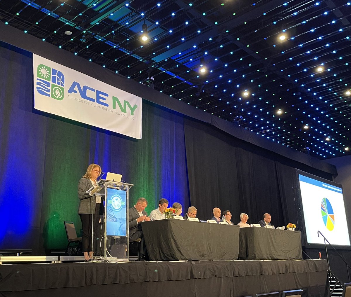 ACE_newyork's tweet photo. ACE NY Executive Director @Reynolds19Anne takes the podium at the 17th Annual Fall Conference! #ConstructingClimateSolutions https://t.co/boiWUysC34