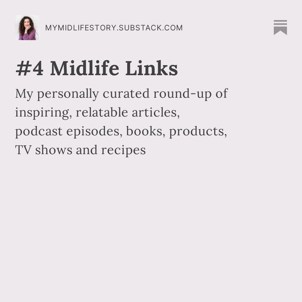 Looking for a little light relief? Then you may like to browse through my latest newsletter > mymidlifestory.substack.com