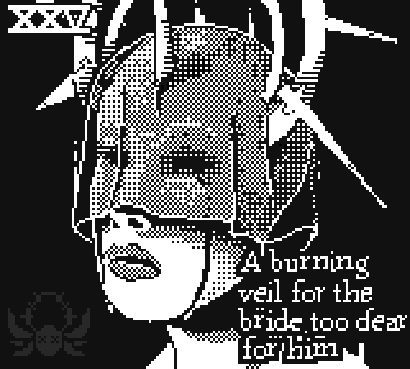 𝑨 𝒑𝒊𝒙𝒆𝒍 𝒂𝒓𝒕 𝒊𝒏𝒔𝒑𝒊𝒓𝒆𝒅 𝒃𝒚 𝒂 𝒓𝒂𝒏𝒅𝒐𝒎 𝒔𝒐𝒏𝒈 𝒊𝒏 𝒎𝒚 𝑷𝒍𝒂𝒚𝒍𝒊𝒔𝒕 𝒆𝒗𝒆𝒓𝒚 𝒅𝒂𝒚 𝒐𝒇 𝑶𝒄𝒕𝒐𝒃𝒆𝒓. 

25. 𝑺𝒉𝒆 𝒊𝒔 𝑴𝒚 𝑺𝒊𝒏 - 𝑵𝒊𝒈𝒉𝒕𝒘𝒊𝒔𝒉 

#pixelart #1bit #horror #gothic #retrogaming #Inktober #Octobit #ドット絵