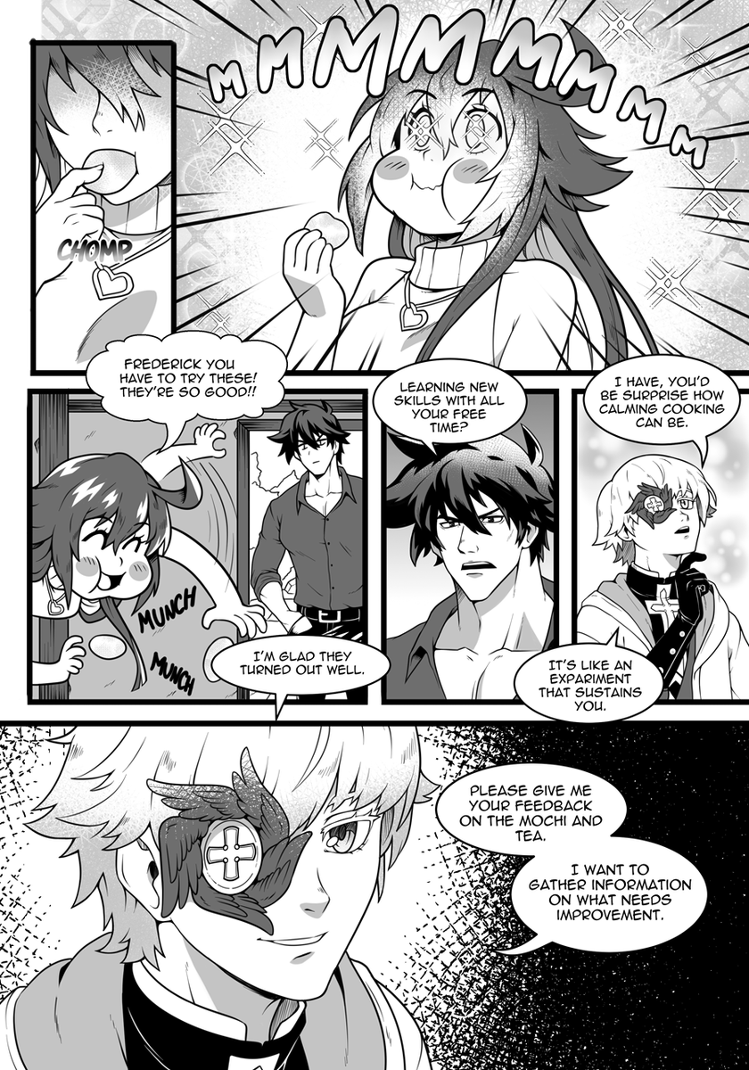 🔞Heres a preview of my next comic 'Care for some tea?'. Sol and Jack-O visit Asuka on the moon. (Don't ask how they got there.)🔞  link in bio on q@Tr30n!