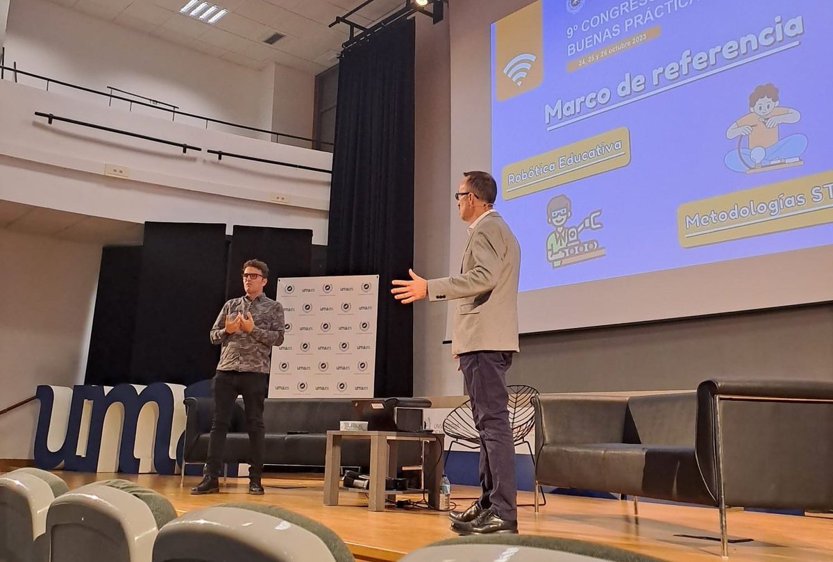 Congreso Internacional Buenas Prácticas con TIC (@congresoticuma) on Twitter photo La robótica aporta en todas las etapas educativas. El <a href="/CentroPrincipia/">PRINCIPIA</a> comparte su experiencia en nuestro congreso
#CongresoTICUMA #FacultadCCdelaEducación #InnoeducaUMA #CEPMálaga #buenasprácticas #TIC #innovación #congreso #internacional #educaciónytecnología #UMA #Málaga La robótica aporta en todas las etapas educativas. El <a href="/CentroPrincipia/">PRINCIPIA</a> comparte su experiencia en nuestro congreso
#CongresoTICUMA #FacultadCCdelaEducación #InnoeducaUMA #CEPMálaga #buenasprácticas #TIC #innovación #congreso #internacional #educaciónytecnología #UMA #Málaga