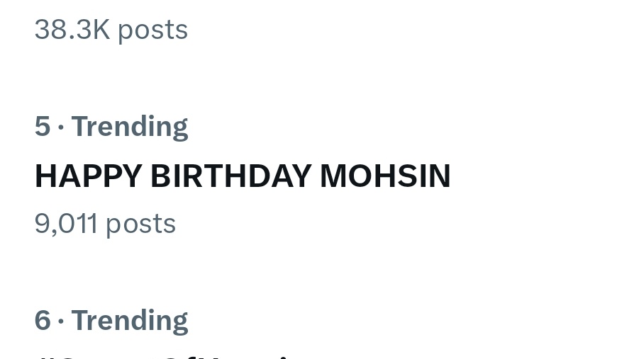 It's 9k 
HAPPY BIRTHDAY MOHSIN
#HappyBirthdayMohsinKhan