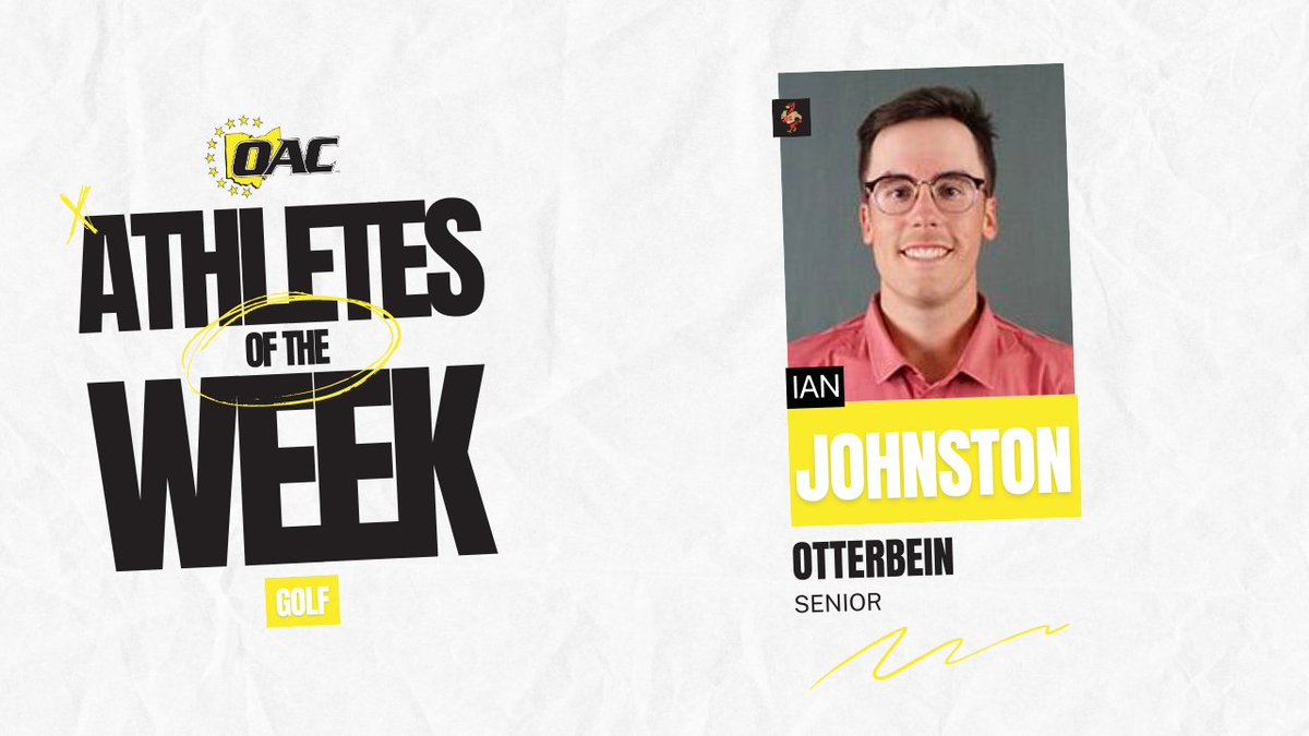 OHAthleticConf's tweet photo. Athletes of the Week | Golf
Ian Johnston, @ott_athletics
#OAC #OACGolf⛳️ https://t.co/AgSfyEAopz
