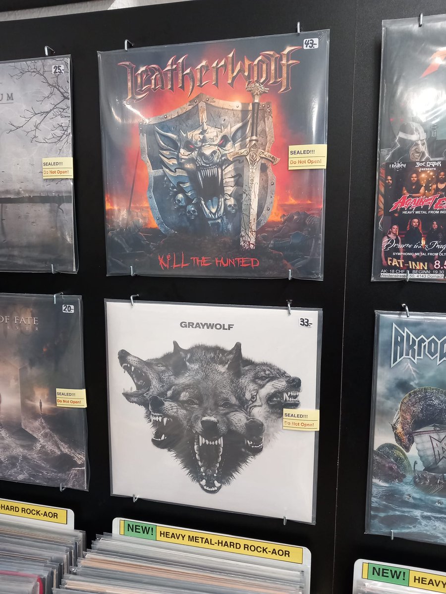 TripleAxeAttack's tweet photo. Checking up on 'Kill The Hunted' vinyl stock at #FlatDiscRecords in Zurich🇨🇭 today... Get it there or order online from: https://t.co/hZ7mYq6lrR! 🎸

#gatefoldvinyl #coloredvinyl #firsttimeonvinyl #orangemarble #amber #coloredwax #tripleaxeattack #leatherwolf #killthehunted https://t.co/no50aJ77ib