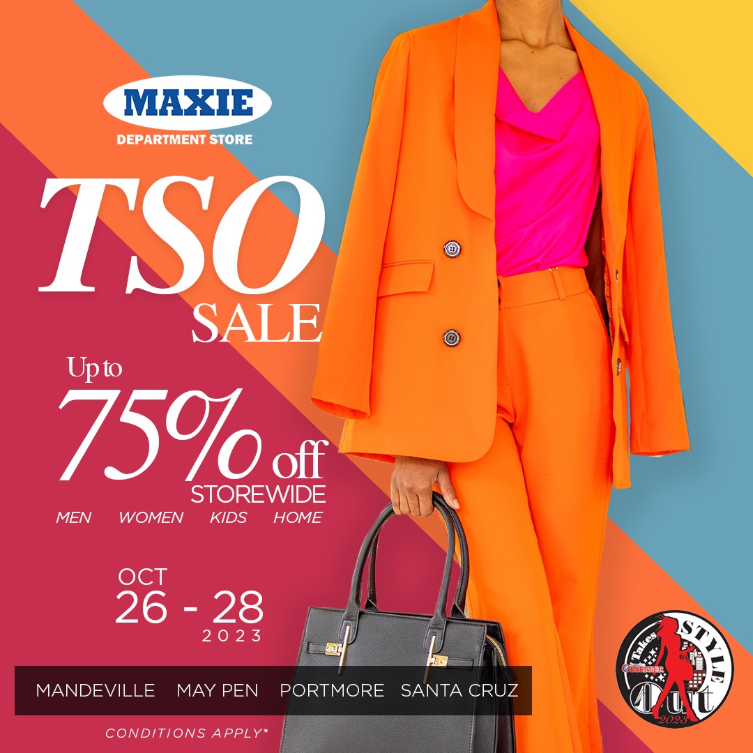 Maxiestores's tweet photo. Run, don’t walk, to Maxie for Super TSO Deals! 🏃🏾‍♀️💨🛒🛍️

Shop and Save up to 75% off!
📣Our Biggest sale of the Year!

🗓️October 26th to 28th.
PARTICIPATING STORES:
𝑴𝒂𝒏𝒅𝒆𝒗𝒊𝒍𝒍𝒆, 𝑴𝒂𝒚 𝑷𝒆𝒏, 𝑷𝒐𝒓𝒕𝒎𝒐𝒓𝒆, 𝑺𝒂𝒏𝒕𝒂 𝑪𝒓𝒖𝒛
#Maxie 
Conditions apply* https://t.co/pf0y5VC0L1