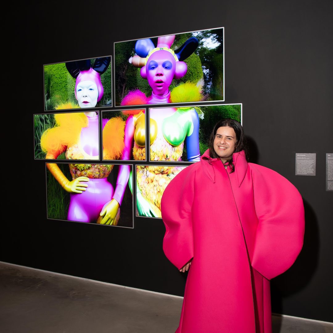 In Kira Xonorika’s “Teleport Us to Mars'' teleportation becomes a vehicle for beaming us toward “multidimensional ecologies.” Subverting a text-to-image generator’s biased training, the artist conjures alternative visions of time and space. On view in “What Models Make Worlds.”