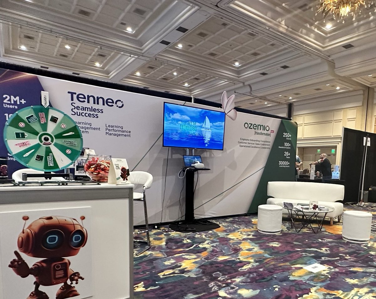 Ozemiosolutions's tweet image. 🚀 #DevLearn2023 is here!
Get ready for an exhilarating event, brimming with wisdom, groundbreaking ideas, and pure inspiration. Meet our leaders at booth #1222!
Stay connected for live updates, valuable insights, and moments you won't want to miss. 💡🤝
#OzemioatDevLearn 🌟