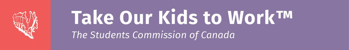 This year, Take Our Kids to Work day is happening November 1!
The 2023 #TOKW theme is “Everyone belongs here” – encouraging inclusive career exploration. Students, families, educators &amp; employers can find ways to participate on the <a href="/StdntsCmmssn/">Students Commission 🇨🇦</a> website: studentscommission.ca/en/take-our-ki….
