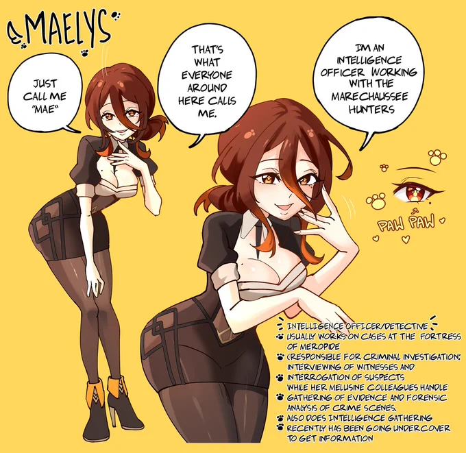 🐾⛓️Genshin OC: Maelys Introductions part 2
More about Mae and what she does 