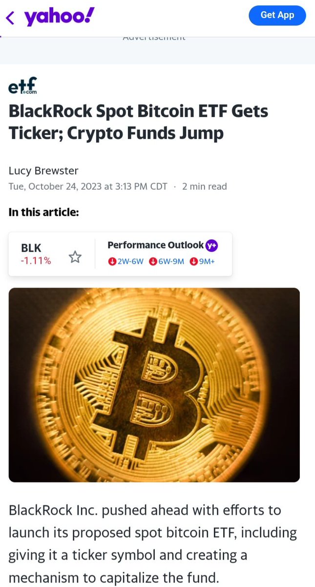 absekhmet's tweet photo. I get it. "They" say #Bitcoin Is a scam.  But I know people paying bills and buying groceries with it.  Keep your basket diversified because We don't know everything.   This is BlackRock y'all. https://t.co/65w2zCreSJ