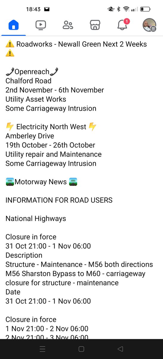 ⚠️Roadworks - Next 2 Weeks Newall Green ⚠️