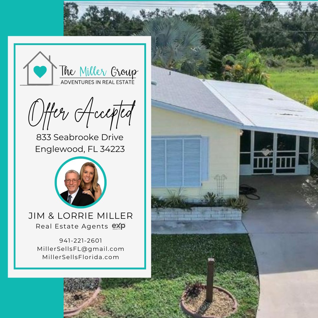 🎉OFFER ACCEPTED 🎉
#florida #millersellsflorida #florida #pending #realestategoals #buy #sell #homesale #homebuying #realtors #swfl #swflrealestate #englewood #sarasotacounty #charlottecounty #themillergroup