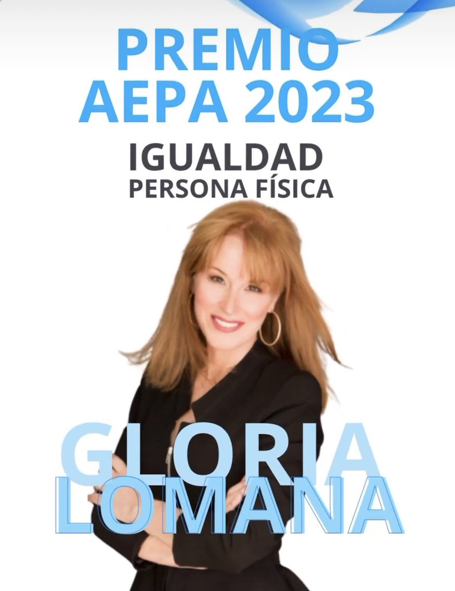 El viernes estaré en <a href="/aepa1/">aepa</a> junto a fantásticas #Mujeres🙌🏼

🌟Muy agradecida por el reconocimiento en la categoría de “IGUALDAD”

— #PremiosAEPA2023🔝