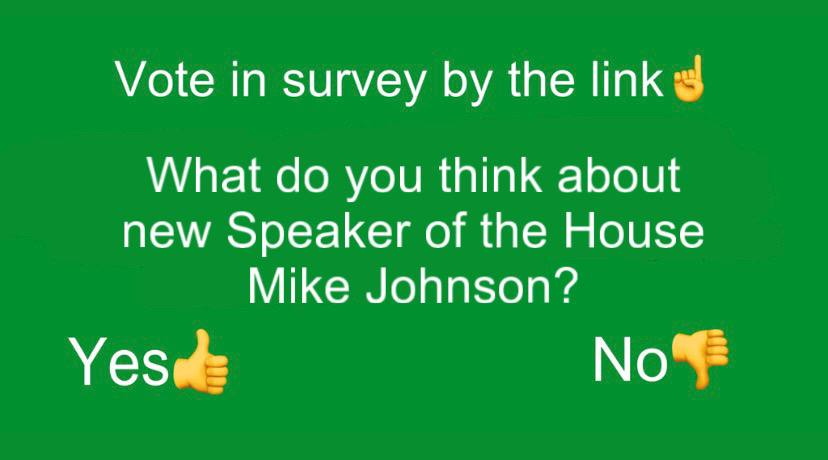 O_Statistics's tweet photo. What do you think about new Speaker of the House Mike Johnson?

#USA #news #SpeakerVote #SpeakerOfTheHouseVote #SpeakerOfTheHouseVote 

https://t.co/1rU36SIDcd https://t.co/iMCTeTUic7