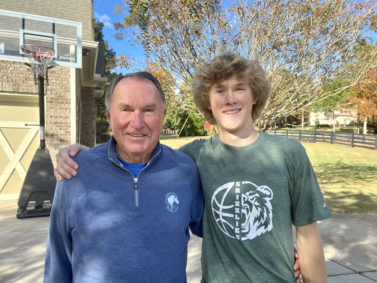 Grandson Brooks Robinson on the way to Basketball practice. Keeps growing. In Atlanta and heading to Lexington tomorrow.