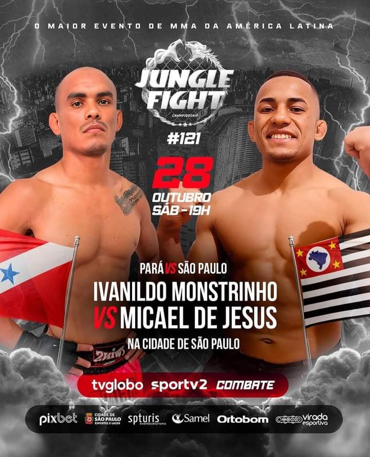 Ivanildo Monstrinho em ação no Jungle Fighr 121.