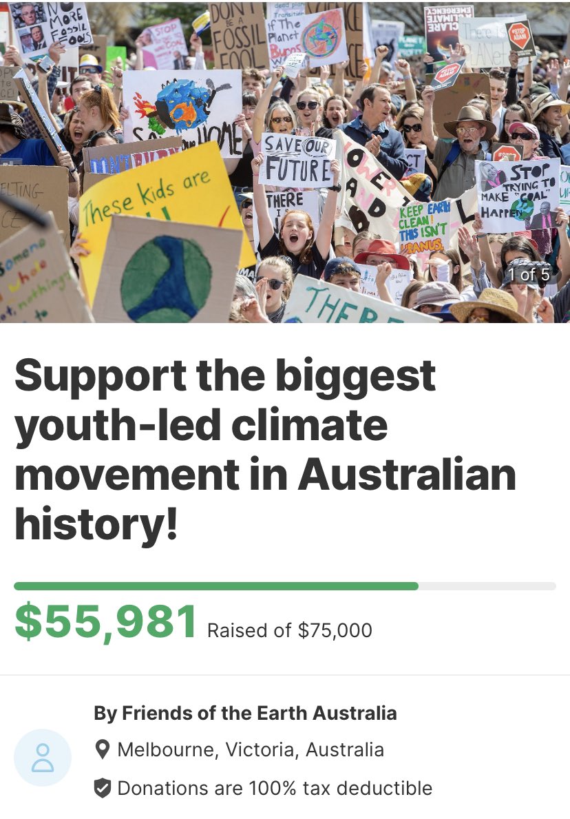 We’ve just donated $500 to @StrikeClimate for the November 17 mobilisation! ✊⚡️✊⚡️✊