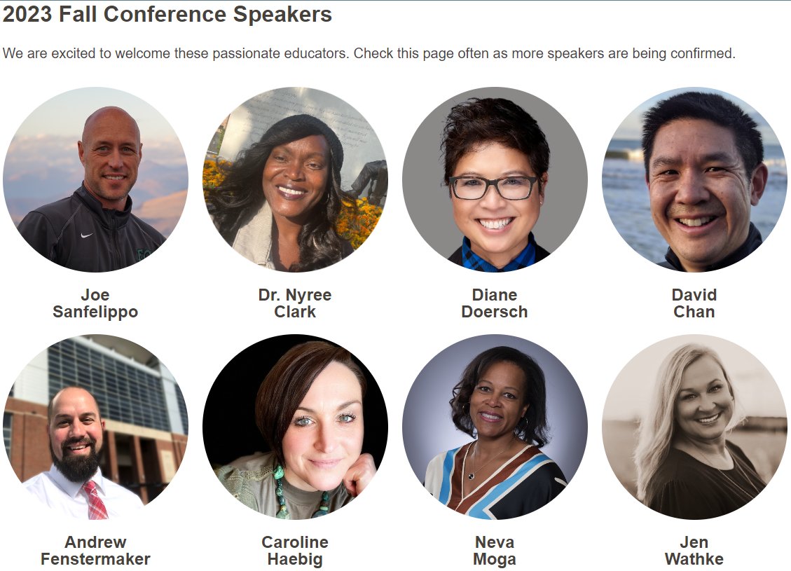 Steve Wick π (@wickededtech) on Twitter photo The #MITIlearns Conference is November 13th. Which of the amazing presenters are you excited to learn with? <a href="/MITILearns/">MITILearns</a>
<a href="/chanatown/">David Chan</a>
<a href="/Joe_Sanfelippo/">Joe Sanfelippo</a>
<a href="/DrNyreeClark/">Nyree Clark, Ed.D.</a>
<a href="/a_fenstermaker/">πΈπππ£ππ¨ π½πππ€π₯ππ£πππππ£</a>
<a href="/Haebig/">Caroline Haebig</a>
<a href="/Taml17/">Tammy Lind</a>
<a href="/henrythiele/">Hank Thiele</a>
<a href="/sbehmer/">Stacy Behmer</a>
<a href="/llennon/">Lance Lennon</a>
(You can't go wrong with "All of the Above") The #MITIlearns Conference is November 13th. Which of the amazing presenters are you excited to learn with? <a href="/MITILearns/">MITILearns</a>
<a href="/chanatown/">David Chan</a>
<a href="/Joe_Sanfelippo/">Joe Sanfelippo</a>
<a href="/DrNyreeClark/">Nyree Clark, Ed.D.</a>
<a href="/a_fenstermaker/">πΈπππ£ππ¨ π½πππ€π₯ππ£πππππ£</a>
<a href="/Haebig/">Caroline Haebig</a>
<a href="/Taml17/">Tammy Lind</a>
<a href="/henrythiele/">Hank Thiele</a>
<a href="/sbehmer/">Stacy Behmer</a>
<a href="/llennon/">Lance Lennon</a>
(You can't go wrong with "All of the Above")